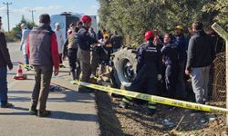 Bursa'da devrilen traktörün altında kalan sürücü öldü