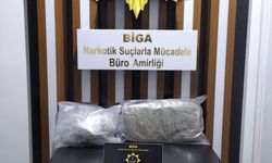 Çanakkale'de 1 kilogram 682 gram skunk ele geçirildi