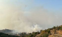 Hatay'da çıkan orman yangını söndürülmeye çalışılıyor