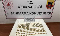 Iğdır'da Bizans dönemine ait 201 altın sikke ele geçirildi