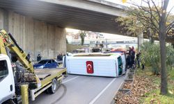 Trabzon'da üç aracın karıştığı trafik kazasında 1 kişi yaralandı