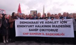 Samsun'da 'kayyum' protestosu: "Demokrasiyi korumaya kararlıyız"