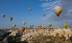 Kapadokya'da 10 ayda 675 bin kişi sıcak hava balonuyla havalandı