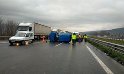 Anadolu Otoyolu'nda 2 cipin çarpıştığı kazada 2 kişi yaralandı