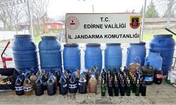 Edirne'de 1560 litre kaçak içki ele geçirildi