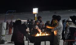 Erciyes'te meşaleli gece kayağı düzenlendi