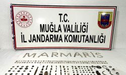 Muğla'da tarihi eserle yakalanan 4 zanlı gözaltına alındı