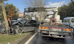 Sarıyer'de zincirleme trafik kazasında 2 kişi yaralandı