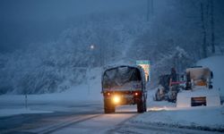 Kırklareli'nin yüksek kesimlerinde kar etkisini sürdürüyor