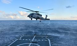 TCG Gelibolu fırkateyni, Libya açıklarında helikopterle havada yakıt ikmali yaptı