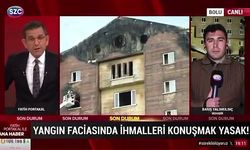 Yangına ilişkin Fatih Portakal sordu, muhabir yayın yasağını hatırlattı