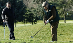 Rahmi Koç, yeni yılın ilk günkü golf geleneğini sürdürdü