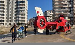Diyarbakır'da ambulans helikopter kalp krizi geçiren kişi için havalandı