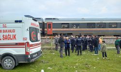 Manisa'da trenin çarptığı kişi yaralandı