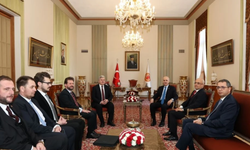 TBMM Başkanı Kurtulmuş, Eski Kuzey Makedonya Cumhurbaşkanı Ivanov ile görüştü