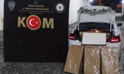 Niğde'de 175 bin dolu makaron ve 28 litre kaçak etil alkol ele geçirildi