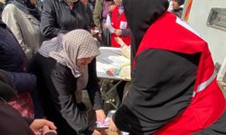 Türk Kızılay Sorgun'da 1500 aileye gıda paketi dağıttı