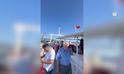 Balıkesir açıklarında feribotun makine dairesinde yangın çıktı