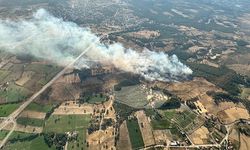Çanakkale Ayvacık'ta çıkan orman yangınına müdahale ediliyor