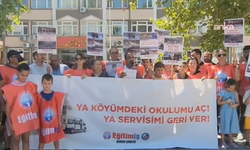 Eğitim İş'ten Bursa'da köy okullarının taşımalı eğitimden çıkarılmasına protesto