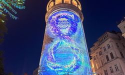 Galata Kulesi’nde "Sıfır Atık" temalı mapping gösterisi yapıldı