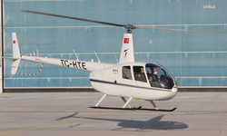 Ankara Temelli'de eğitim helikopteri düştü: 2 yaralı
