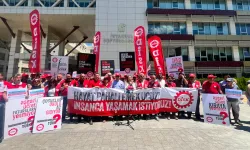 DİSK vergi dairesi önünden seslendi: "İşçinin 6 aylık kaybı 1,2 trilyon lira"