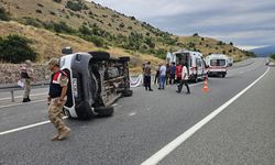 Erzincan'da minibüsün devrildiği trafik kazasında 6'sı çocuk 16 yaralı