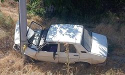Uşak'ta trafik kazası: Otomobil şarampole düştü, 3’ü çocuk 4 yaralı