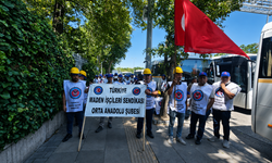 Doruk Madencilik işçileri Bakanlık önünde: "Ödemeler yapılana kadar Ankara'dan ayrılmayacağız"