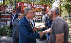 Çankaya Belediyesi, Güvenpark'ta eylemlerini sürdüren gazi ve şehit ailelerini ziyaret etti