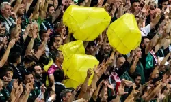 Kocaelispor-Amedspor maçında tribünde 'sarı torba' sallayan 5 kişiye ev hapsi
