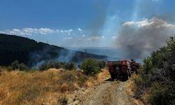 Balıkesir Erdek’te orman yangını: Havadan ve karadan müdahale sürüyor