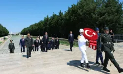 Cumhurbaşkanı Erdoğan ve Yüksek Askeri Şura üyelerinden Anıtkabir'e ziyaret