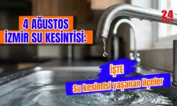 4 Ağustos İzmir'de su kesintisi var mı? Aliağa, Foça, Karabağlar, Menemen ve Seferihisar'da sular ne zaman gelecek?