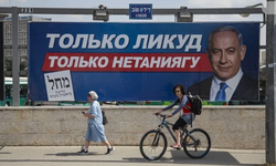 Netanyahu'nun partisi Likud'dan Erdoğan'lı seçim afişi