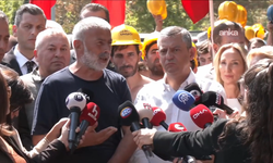 Özgür Özel'den bakanlık önünde eylemlerini sürdüren madencilere destek ziyareti