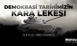12 Eylül'ün 46'ncı yılında Mansur Yavaş'tan demokrasi çağrısı