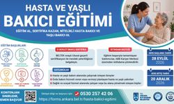 Ankara'da sertifikalı 'Hasta ve Yaşlı Bakıcı Eğitimi' için başvurular başladı