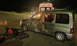 Çorum'da trafik kazası: Motosiklet ile hafif ticari araç çarpıştı, 3 yaralı