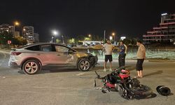 Kayseri Melikgazi’de trafik kazası: Motosiklet sürücüsü yaralandı