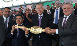 Erdoğan, Yağlı Güreş Cumhurbaşkanlığı Kupası final müsabakasını izledi