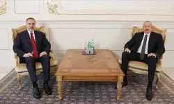Azerbaycan Cumhurbaşkanı Aliyev, Bakan Fidan'ı kabul etti