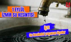 İzmir’de sular ne zaman gelecek? İzmir su kesintisi bugün hangi ilçelerde? İZSU 1 Eylül 2026 kesinti listesi