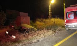 Kayseri'de şarampole devrilen otomobil sürücüsü hayatını kaybetti