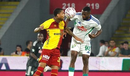 Göztepe, evinde Çaykur Rizespor ile 2-2 berabere kaldı
