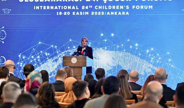 Aile ve Sosyal Hizmetler Bakanı Göktaş, "Uluslararası 24. Çocuk Forumu"nun kapanışında konuştu: