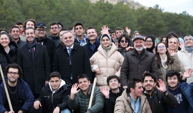 Erciyes Üniversitesi Hatıra Ormanı'na yeni fidanlar dikildi
