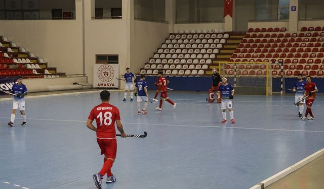 Erkekler Salon Hokeyi Süper Ligi 1. etabı Amasya'da sona erdi