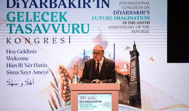 Cumhurbaşkanı Yardımcısı Yılmaz, "Diyarbakır'ın Gelecek Tasavvuru Kongresi"nde konuştu: